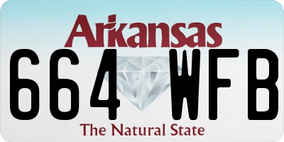 AR license plate 664WFB