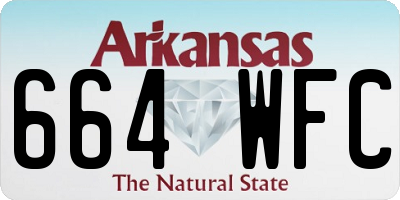 AR license plate 664WFC