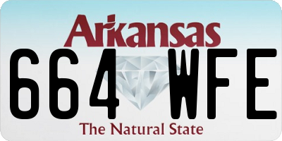 AR license plate 664WFE