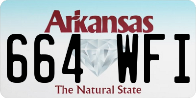 AR license plate 664WFI