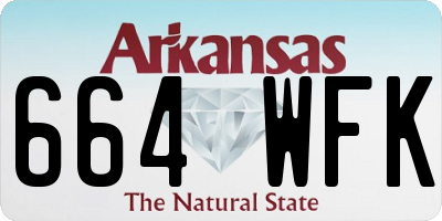 AR license plate 664WFK