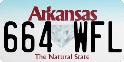 AR license plate 664WFL