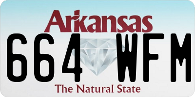 AR license plate 664WFM