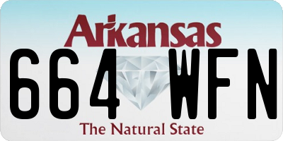 AR license plate 664WFN
