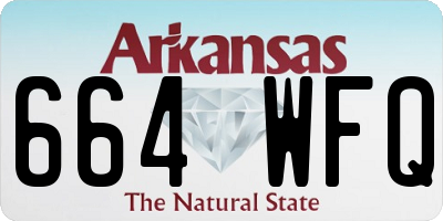 AR license plate 664WFQ