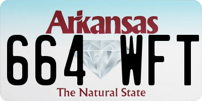 AR license plate 664WFT