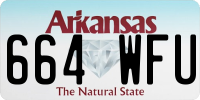 AR license plate 664WFU