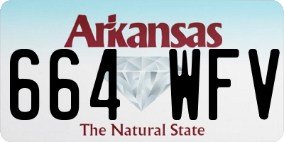 AR license plate 664WFV