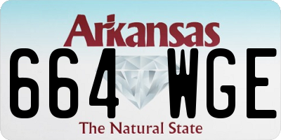 AR license plate 664WGE