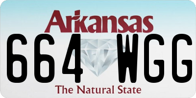 AR license plate 664WGG