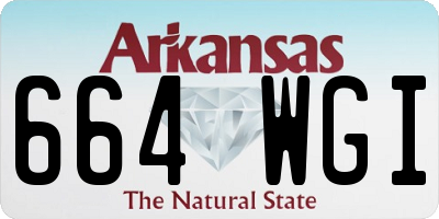 AR license plate 664WGI