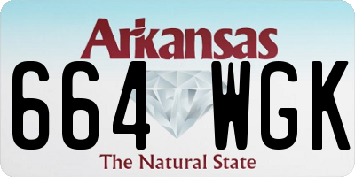 AR license plate 664WGK