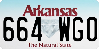 AR license plate 664WGO