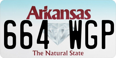 AR license plate 664WGP