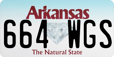 AR license plate 664WGS