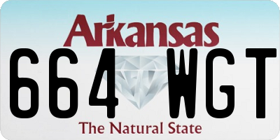 AR license plate 664WGT