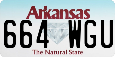 AR license plate 664WGU