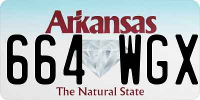 AR license plate 664WGX