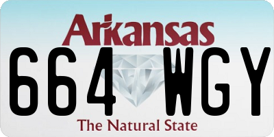 AR license plate 664WGY