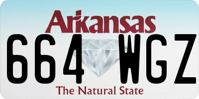 AR license plate 664WGZ