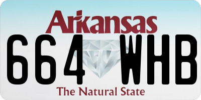 AR license plate 664WHB