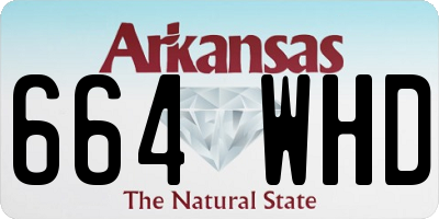 AR license plate 664WHD