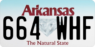 AR license plate 664WHF