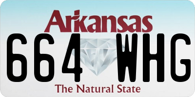 AR license plate 664WHG