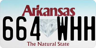 AR license plate 664WHH