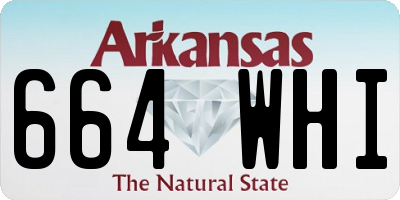 AR license plate 664WHI