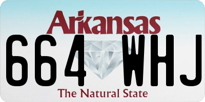 AR license plate 664WHJ