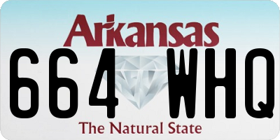 AR license plate 664WHQ