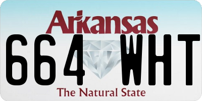 AR license plate 664WHT