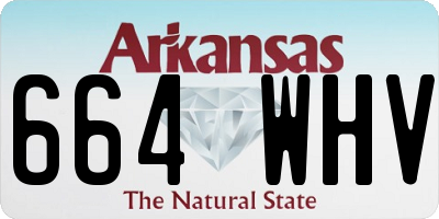 AR license plate 664WHV