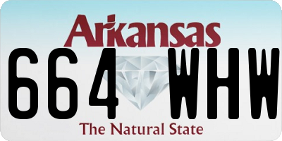 AR license plate 664WHW