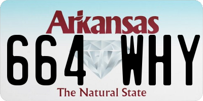 AR license plate 664WHY