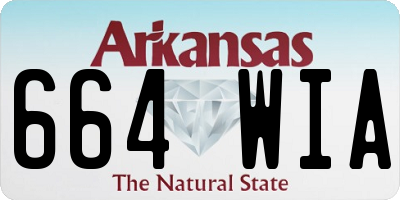 AR license plate 664WIA