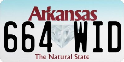 AR license plate 664WID
