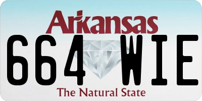 AR license plate 664WIE