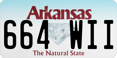AR license plate 664WII