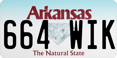 AR license plate 664WIK