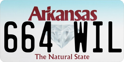 AR license plate 664WIL