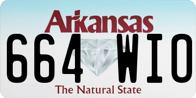 AR license plate 664WIO