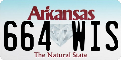 AR license plate 664WIS