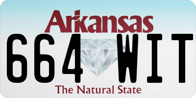 AR license plate 664WIT