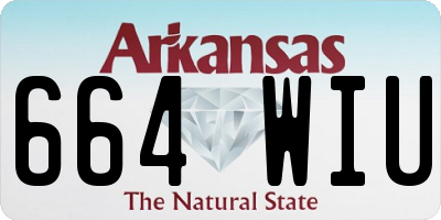 AR license plate 664WIU