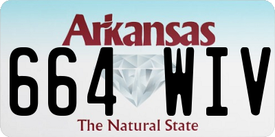 AR license plate 664WIV