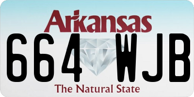 AR license plate 664WJB