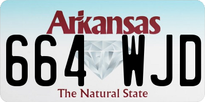 AR license plate 664WJD