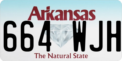 AR license plate 664WJH